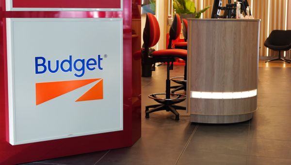 Budget Car Hire desk at London Gatwick