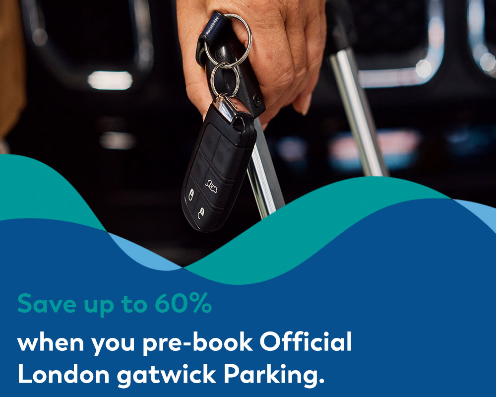 Save up to 60% when you pre-book Official London Gatwick Parking