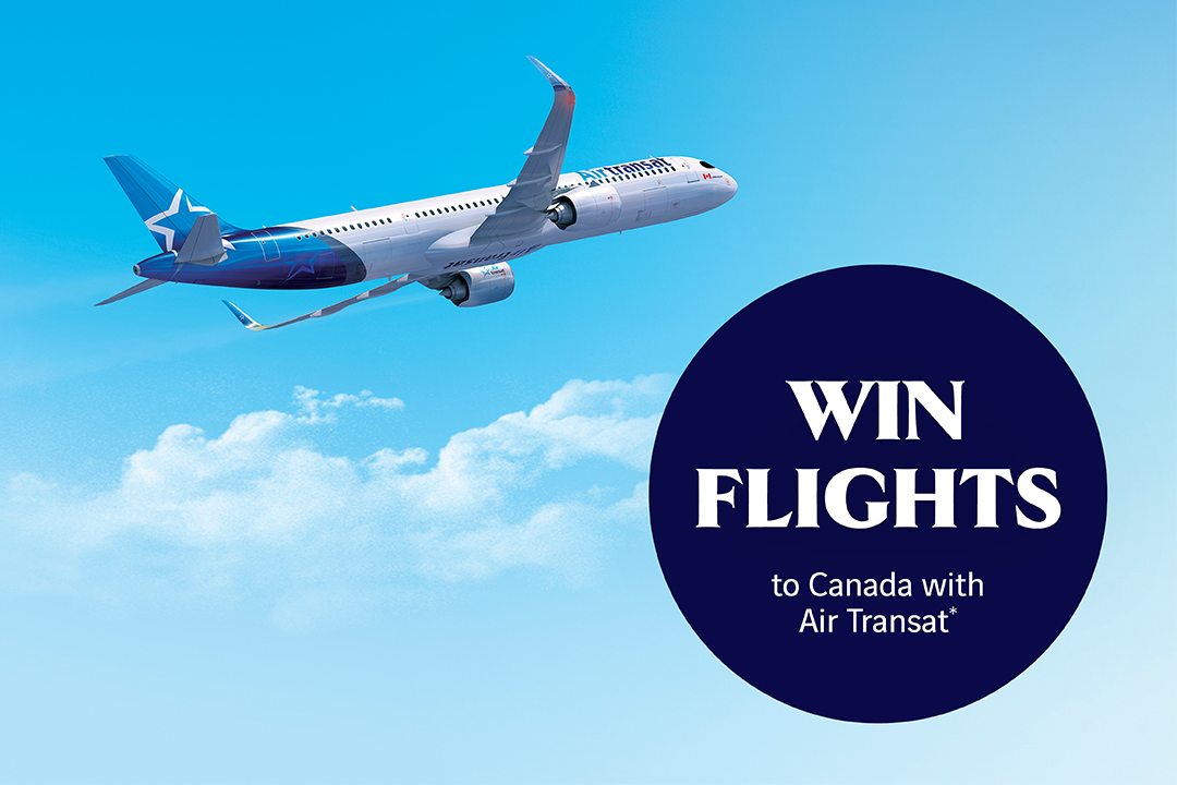 Win flights to Canada with Air Transat