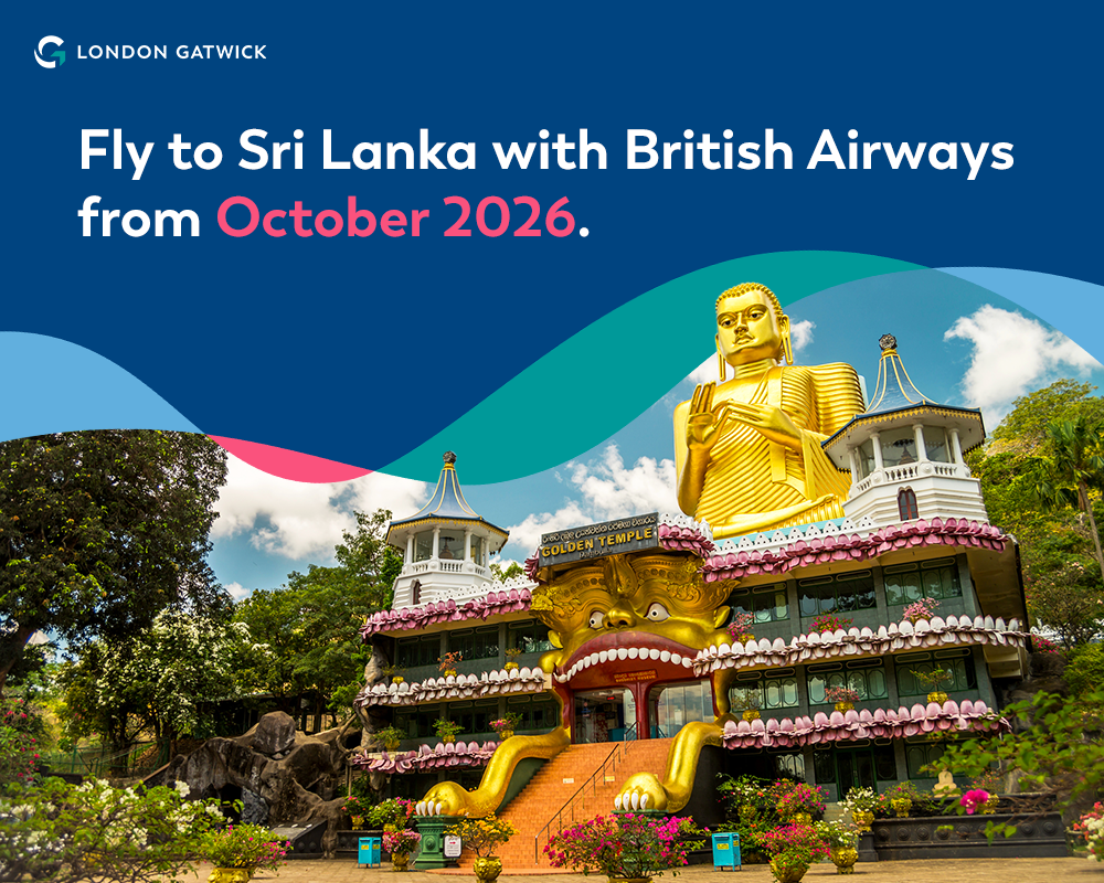 Fly to Sri Lanka with British Airways from October 2026.