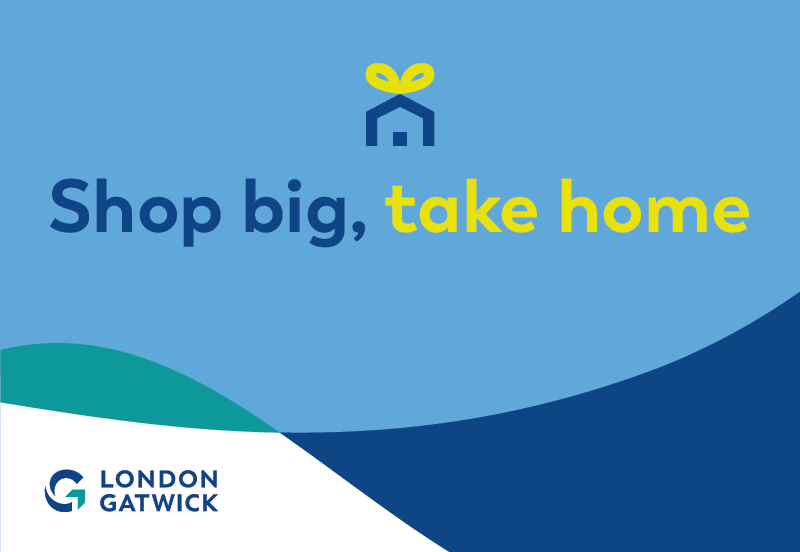 Image advertising London Gatwick's Shop Fly Collect service