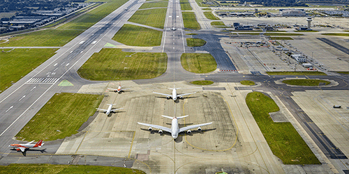 Aerial photograph of London Gatwick