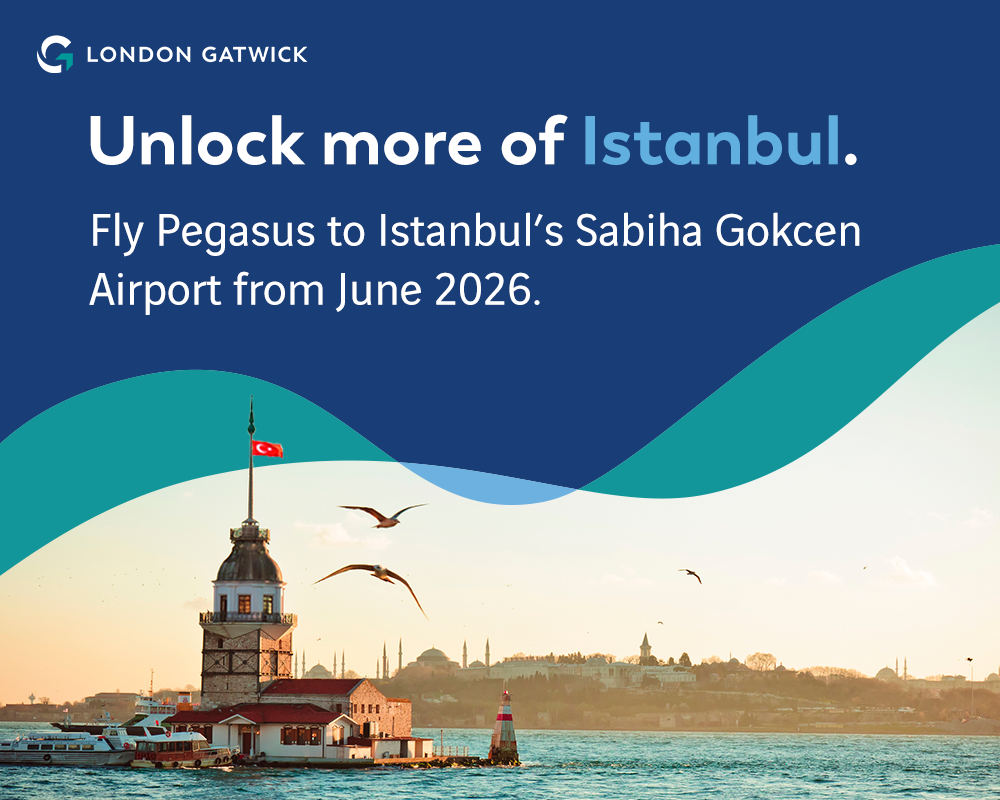Unlock more of Istanbul. Fly Pegasus to Istanbul's Sabiha Gokcen Airport from June 2026.