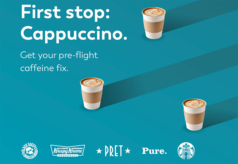 Coffee at London Gatwick - get your pre-flight caffeine fix
