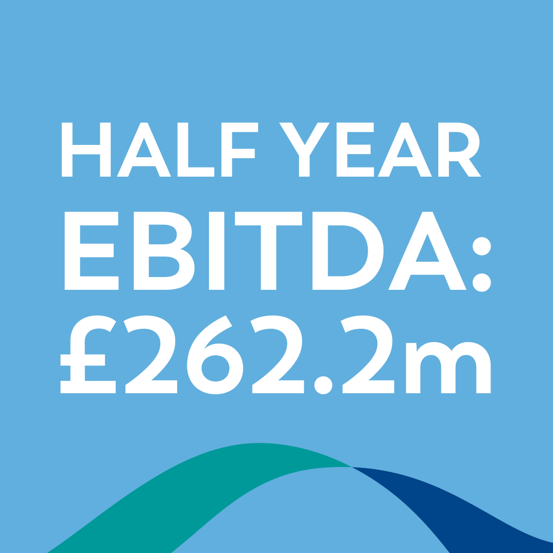 Half year EBITDA: £262.2 million