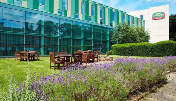 Image showing exterior and outdoor space of the Courtyard by Marriot at London Gatwick South Terminal