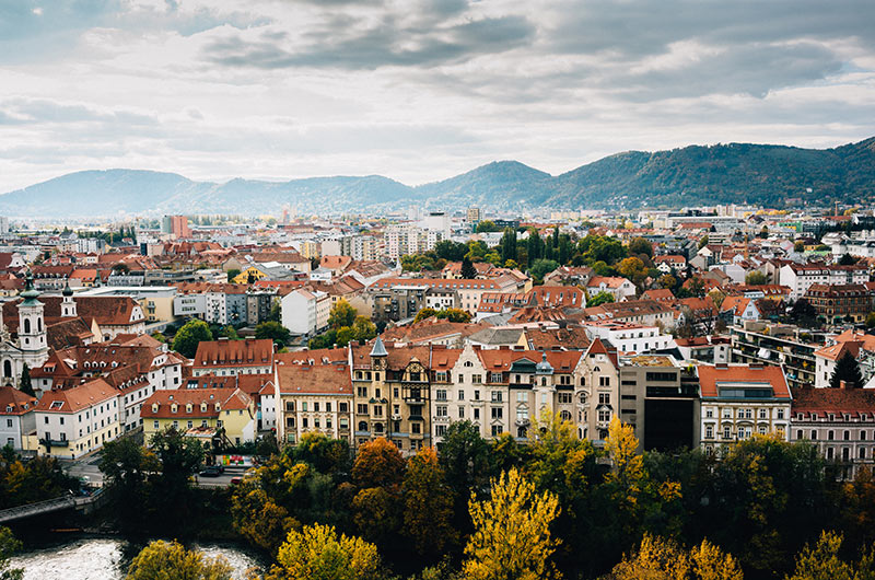 Skyline of Graz, Austria
