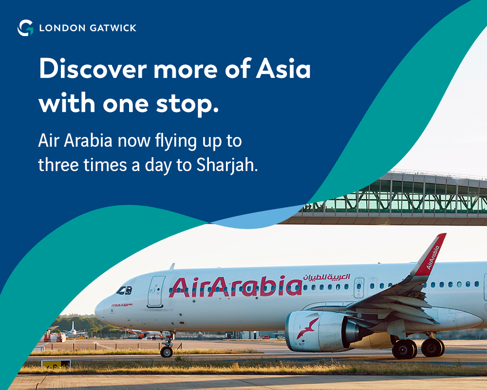 Discover more of Asia with one stop. Air Arabia now flying up to three times a day to Sharjah.
