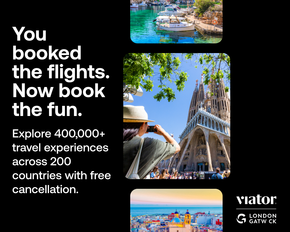 Explore over four hundred thousand travel experiences across 200 countries with free cancellation with Viator, link
