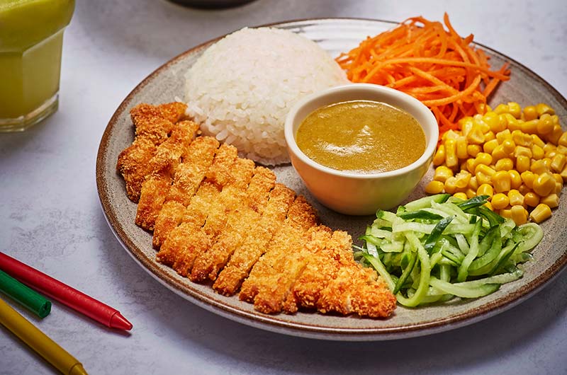 Image showing kid's chicken katsu curry at wagamama