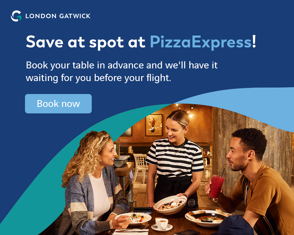 Save a spot at PizzaExpress, Book now link