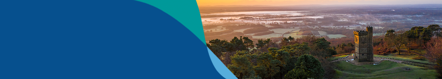 Banner image showing Leith Hill in Surrey