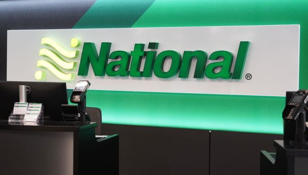 National Car Hire desk at London Gatwick