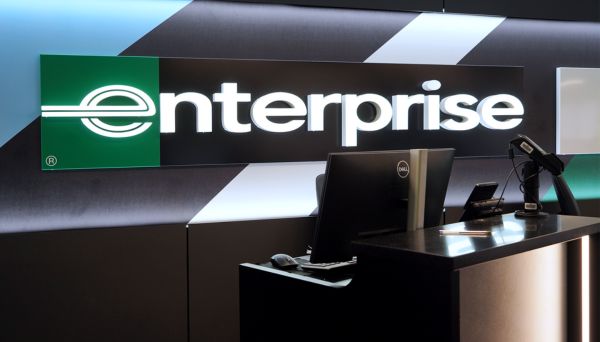 Enterprise Car Hire desk at London Gatwick