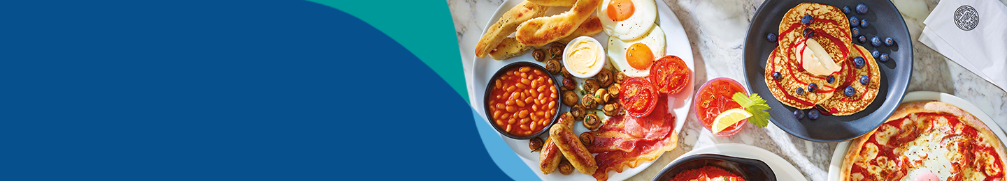 Banner image showing breakfast at London Gatwick